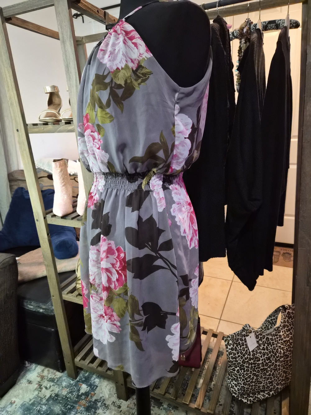 Sweet Storm Sleeveless Halter Mini Dress - Picture 6 of 11
